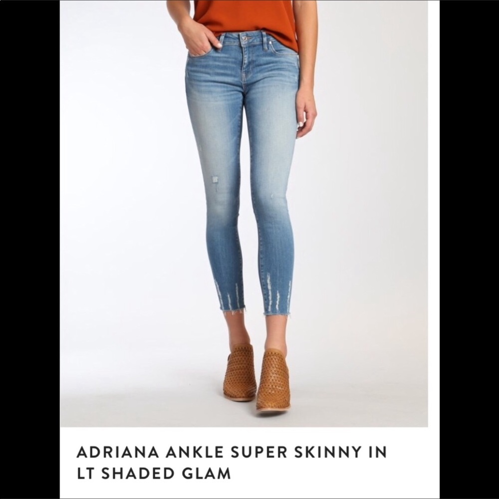 Mavi Adriana Ankle Super Skinny Mid Rise Jeans 26